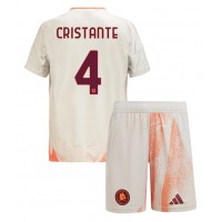 AS Roma Bryan Cristante #4 Fotballklær Bortedraktsett Barn 2024-25 Kortermet (+ korte bukser)